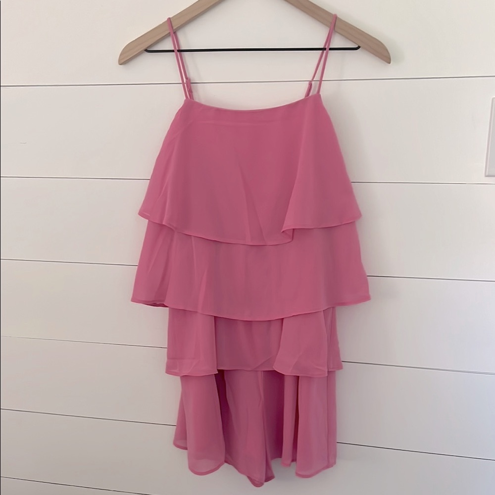 Pink Lily Boutique HYFVE Woman’s Size Small Ruffled Romper